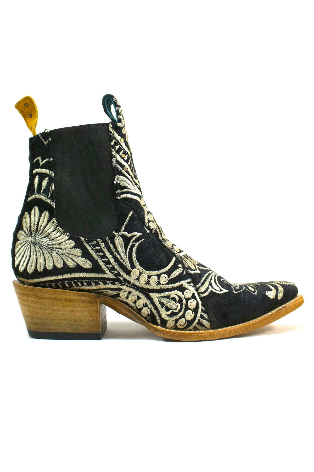 FREEWAY BOOT - black embroidered – LENNI the label