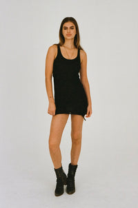 ワンピース RONRON SQUARE SUSPENDER DRESS BLACK RR25BOP4199BK DRESS - RONRON 론론