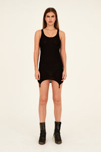 SUSPENDER DRESS - BLACK – LENNI the label