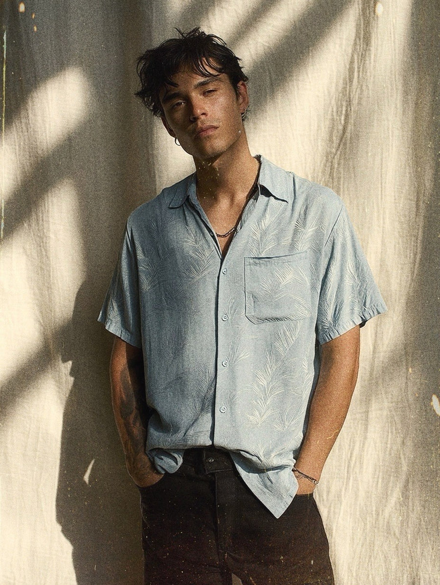 The LENNI Shirt - Dusty Blue
