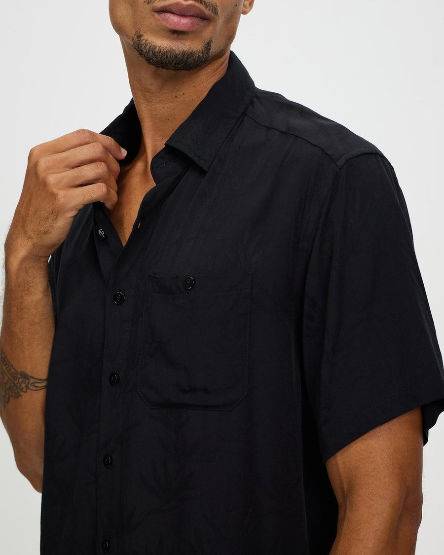 The LENNI Shirt - Black Jacquard
