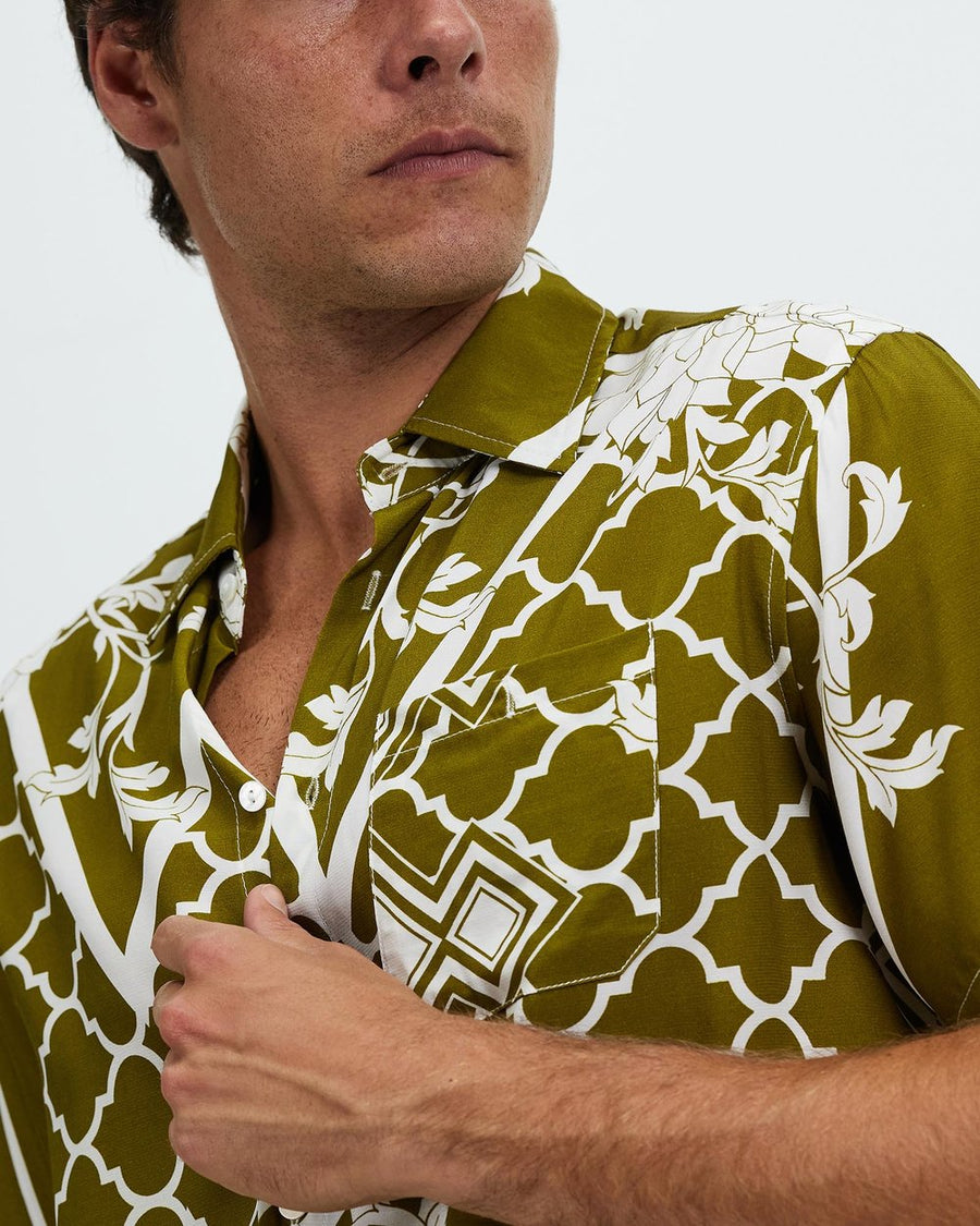The LENNI Shirt - Dahlia Olive