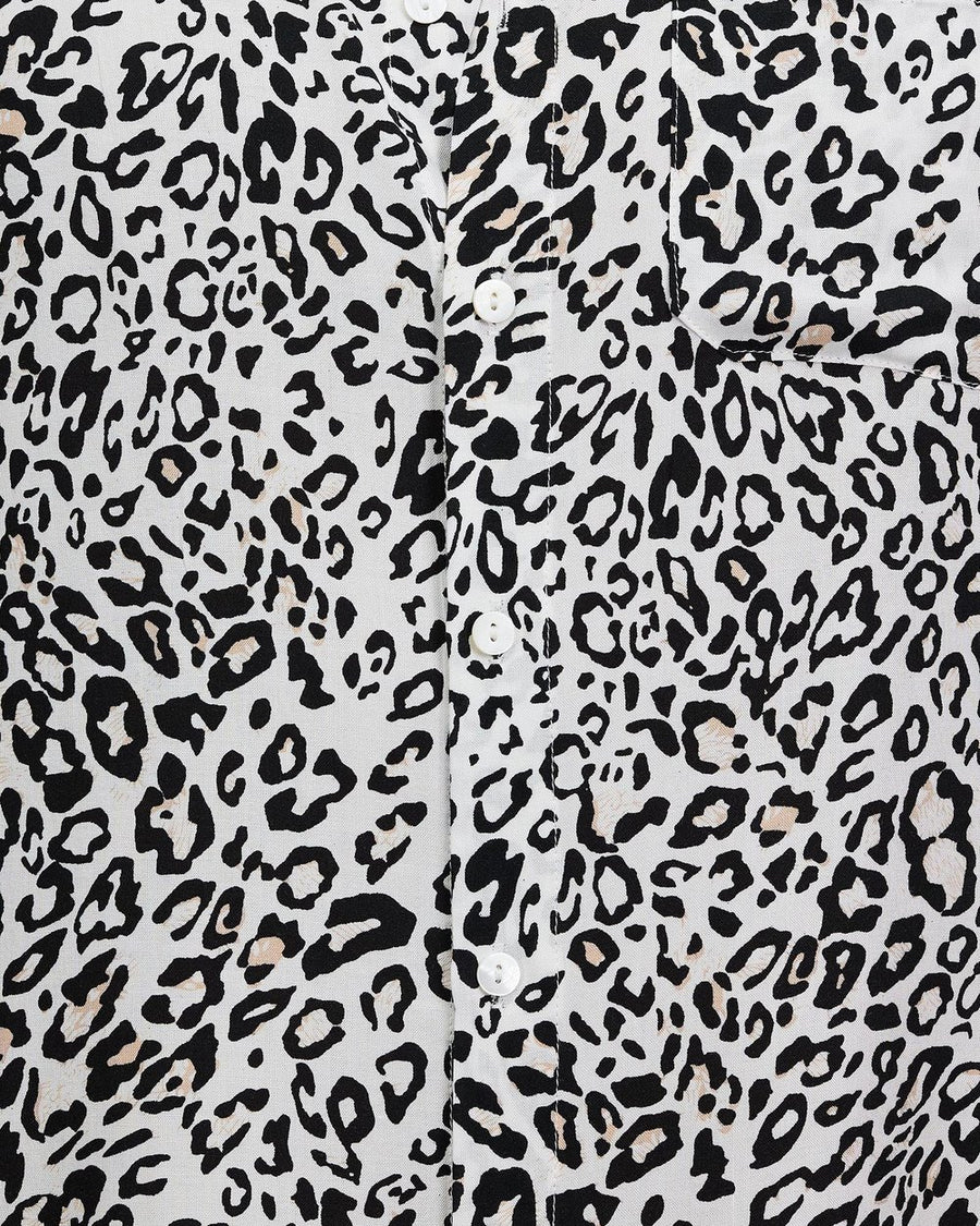 The LENNI Shirt - White Leopard