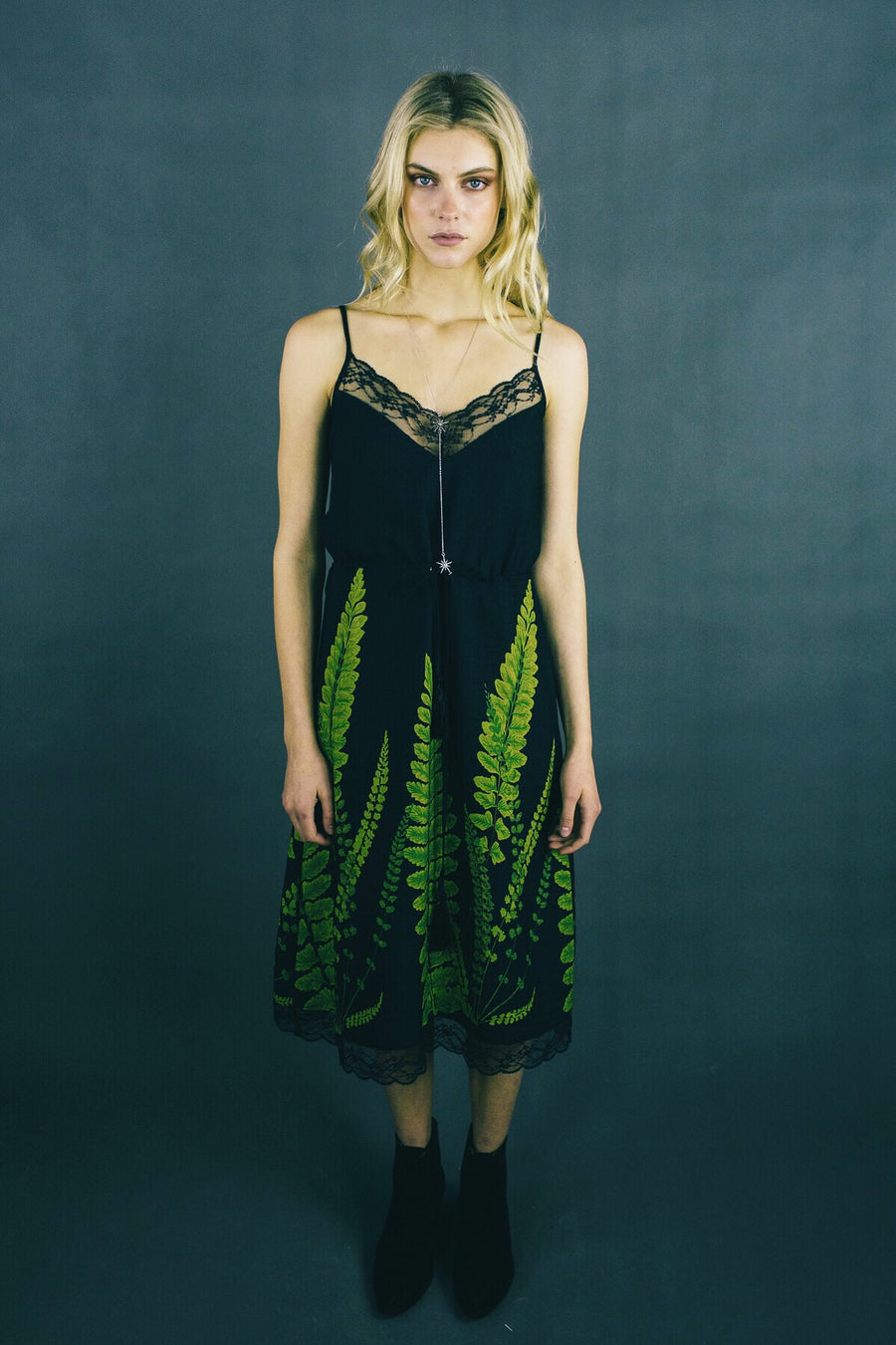 OCTAVIA dress - fern black