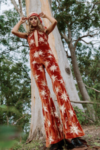 CHROMATIC JUMPSUIT - RUST – LENNI the label ローヘン lohen band