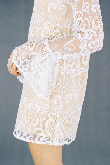 SAGA DRESS - WHITE LACE