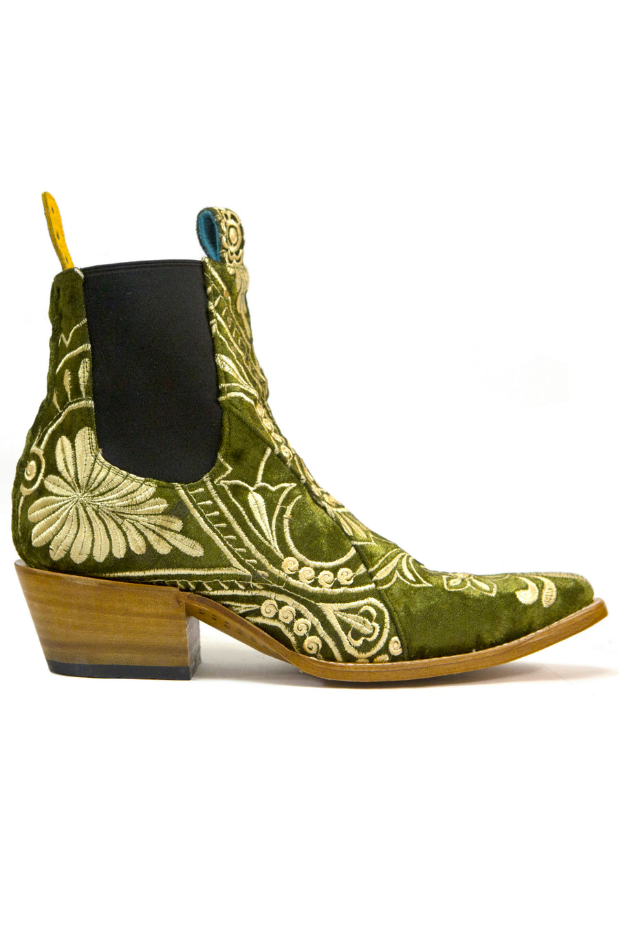FREEWAY BOOT - moss embroidered